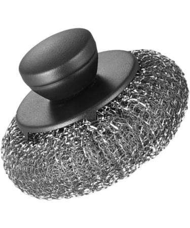 Stainless Steel Scrubber - Stainless Steel Scrubber Dish Brush Portable Metal Scrubber Pot Scrubbers for Iron Pots Barbecue Grills Black - Buy Online on GoSupps.com