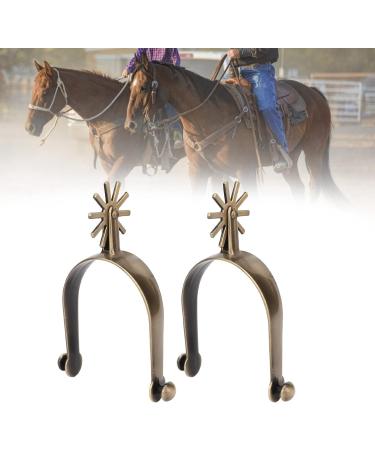 QANYEGN Adult Cowboy Spurs Vintage Metal Spurs with Gear Zinc Alloy Men Spurs Horse for Men - Buy Online on GoSupps.com