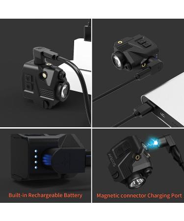 SIXRAY Pistol Light Laser Sight Gun Light 420 Lumens LED Picatinny Weaver Rail with Magnetic Charging Quick Release Strobe Function Laser Light Combo for Airsoft Handguns Pistol Rifle Red - Buy Online on GoSupps.com