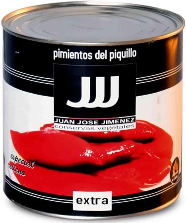 Whole Roasted Piquillo Spanish Red Peppers In Brine 2.5kg tin - Buy Online on GoSupps.com