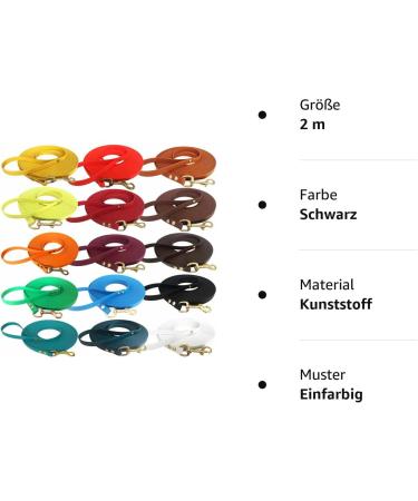 Bio-Line Very Light Bothane Puppy Leash | 2 to 15m 9mm | Water & Dirt Repellent | Black Dog Leash for Small Dogs & Puppies - Buy Online on GoSupps.com