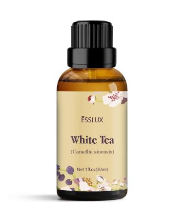 White Tea Essential Oil, ESSLUX Aromatherapy Essential Oils for Diffuser, Massage, Soap, Candle Making, Home Fragrance, 30 ml