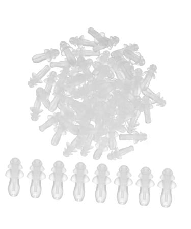 40pcs Protective Ear Plugs Sleeping Ear Plugs Swimming Ear Plugs Silicone Ear Plugs White 1 Count (Pack of 1)