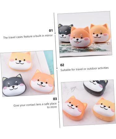 Ultechnovo 6 STK Contact Lens Container Set - Eye Care Storage Boxes with Mirror and Travel Case - Plastic Holders for Contact Lenses (2pcs) 7.5x6.5x4.5cm - Buy Online on GoSupps.com