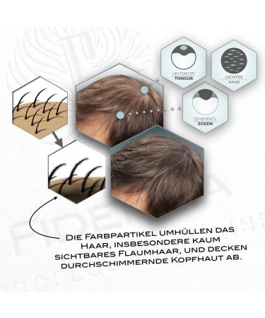 Fidentia Hair Shader Root Touch Up Concealer 12g Dark Brown - Grey Cover Powder - Buy Online on GoSupps.com
