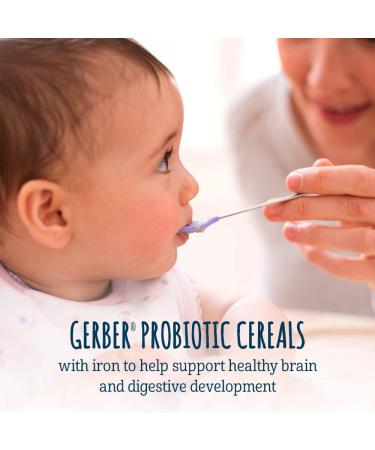 Gerber Baby Cereal 1st Foods DHA & Probiotic 8oz (Pack of 6) - Nutrient-Rich Baby Meal with Essential Probiotics - Buy Online on GoSupps.com