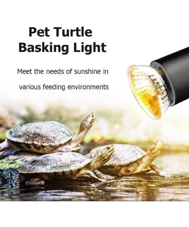 Newfun Turtle Heat Lamp - 4PC E27 75W Dimmable UVA + UVB Full Spectrum Bulbs for Reptiles Turtles Lizards & Amphibians - Ideal Aquarium Heating Solution - Buy Online on GoSupps.com