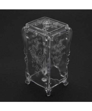 Cosmetic Makeup Cotton Pads Organizer & Nail Art Storage Box | Transparent Cotton Wipe Holder - Buy Online on GoSupps.com