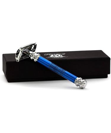 Haryali London Double-Cutting Razor Plane - Butterfly Razor for Men & Women | Reusable Metal & Steel Finish (Blue) - Buy Online on GoSupps.com