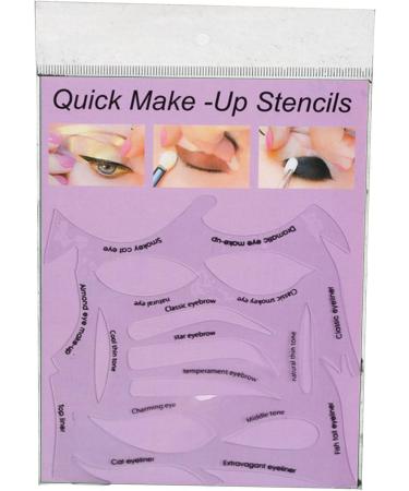 4 Eyeliner Stencil Kit Cat Eyeliner Stencils Sticker | Eyeliner Eyeshadow Stencils Pads Starters Kit Quick Makeup Template Tools for Beginners Fanelod 4 Pcs 01 - Buy Online on GoSupps.com