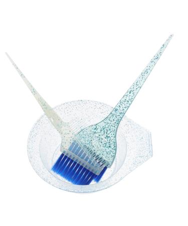 ULTECHNOVO Set de Bol Pinceau Coloration Cheveux Transparent Bleu pour Salon et Usage Personnel M lange Teinture D coloration Kit Coiffure Professionnel et DIY