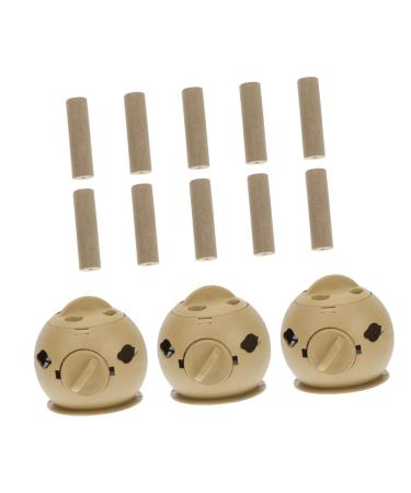 Gatuida 1 Set Moxibusion Moxa-Rquid holder Crystal quartz-hair clips Smok-free Moxa Magnetic Tool Chinese Patch Moxa Stand Barrel Funds Ai-Box Ai Zhu Massage Sorted Color 5.5x5.5cm