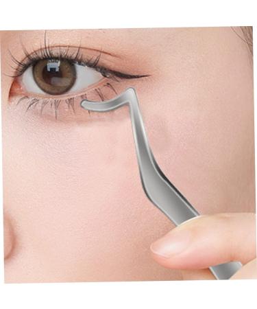 GLEAVI Eyelash Curler Eyebrow Curler Lash Applicator False Lash Mascara Curved Eyelash Tweezers Face Hair Tweezers Eyelash Holder Eyelash Comb Stainless Steel Miss Make up Extend - Buy Online on GoSupps.com