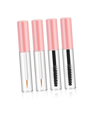 FOYTOKI 4pcs Eyeliner Stick Clear Lip Gloss Tube Wands oil for Eyelashes and Eyebrows The Pet