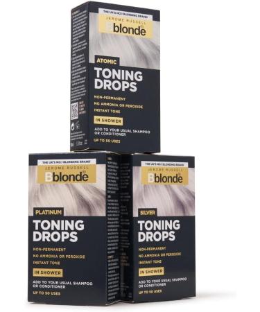 Jerome Russell Bblonde Atomic Toning Drops - Non-Permanent Hair Toner for Blonde Hair - 50 Uses - Buy Online on GoSupps.com