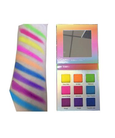 YMH BEAUTE 9 Color Highly Pigmented Bright Eyeshadow Palette - Long Lasting, Waterproof, Cruelty-free Rainbow Shades - Buy Online on GoSupps.com