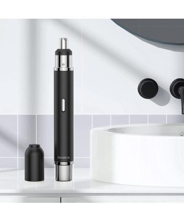 Rechargeable Ear and Nose Hair Trimmer with Dual Edge Blades - Easy Cleaning - Black - Buy Online on GoSupps.com