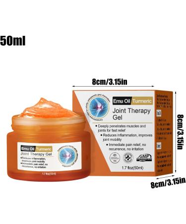 Emu Oil Curcuma J-oint The-rapy Gel pour soulager les genoux cr me de massage apaisante formule absorption rapide et action de massage apaisante 100 g pour le dos le cou les mains les genoux - Buy Online on GoSupps.com