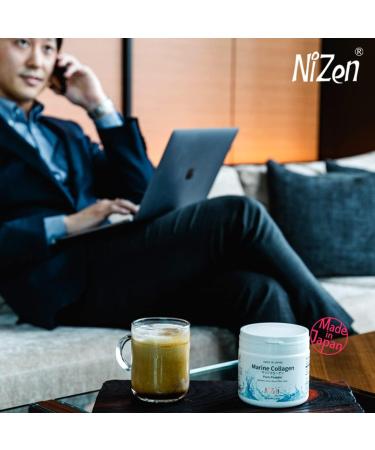 Nizen Marine Collagen Pure Powder Hydrolyzed Peptides Easy-to-Digest Amino Acids Supplement. Unflavored. Non-Clumping. Made in Japan. 5.29oz - Buy Online on GoSupps.com