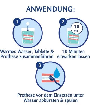 Kukident Professional Anti-Tartar Denture Cleaning Tablets - 6x30 Pack for Effective Denture Care - Buy Online on GoSupps.com