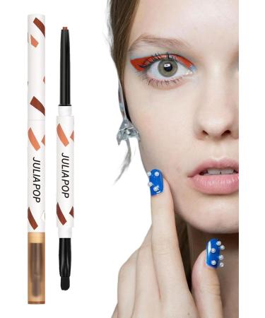 Waterproof Eyeliner - Multicolors Makeup Eyeshadow with Brush - Long Lasting Eye Liner Quick Drying Makeup Supplies for Daily Use Rowces Novelty Orange - Buy Online on GoSupps.com