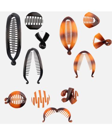 9 Pieces Large Double Comb Banana Hair Clips for Thick Hair - Classic Fishtail Design - Women's Ponytail Accessories - 9 Count - Buy Online on GoSupps.com