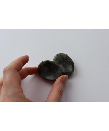 Laboradite Crystal Thumb Stone - Meditation Stress Relief Gift for Chakra Healing & Energy Balancing - Buy Online on GoSupps.com