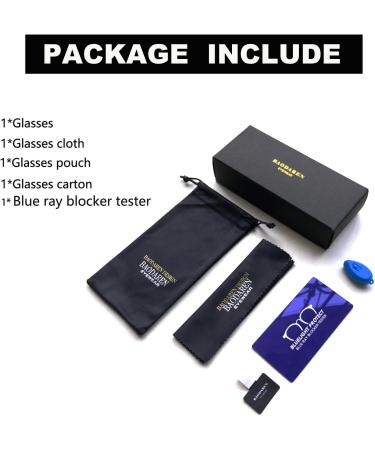 Blue Light Blocking Glasses | Oversized Square Frame for Men & Women | Anti Eyestrain Eyeglasses L3000A - Gold Metal Frame - Buy Online on GoSupps.com