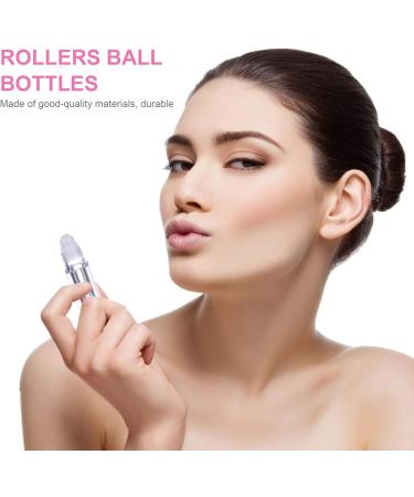 Beaupretty 10pcs Pink Roller Ball Essential Oil Bottle Set | Refillable Square Plastic Roll-On Bottles for Aromatherapy - Buy Online on GoSupps.com