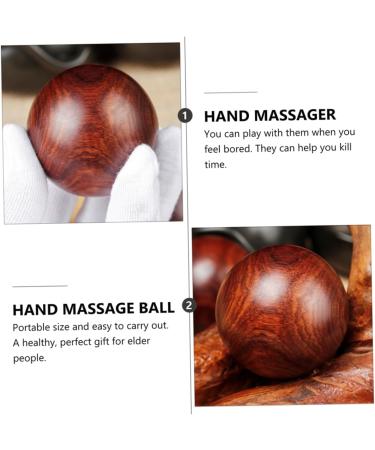 Beavorty 4-Piece Solid Wood Massage Balls - Rosewood Trigger Point Massage for Circulation & Relaxation - Buy Online on GoSupps.com