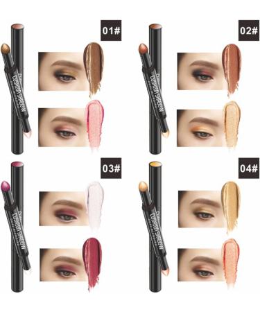  Cankypu Cankypu Twotone Eyeshadow Stick Shimmer Eyeshadow Pencil for Eye Makeup - Buy Online on GoSupps.com