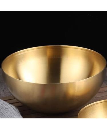 FURLOU Bowl Creative Stainless Steel Salad Ramen Noodles Bowl Tableware Soup Fruit Golden Bowls Single Layer Kitchen Utensils Bowls (Color : Silver) - Buy Online on GoSupps.com