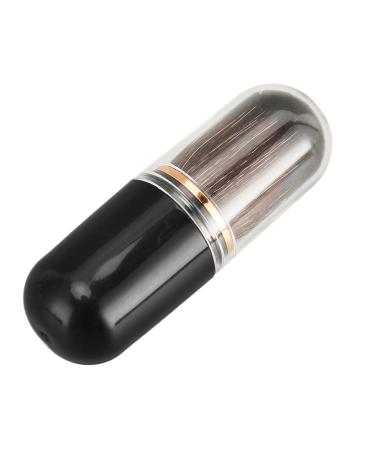 Mini Blush Brush - Lightweight Telescopic Makeup Brush for Travel | Portable with Lid (Black - Buy Online on GoSupps.com