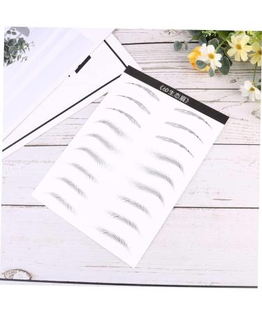 FOMIYES 2 Pairs Makeup Stencil Black Makeup Eyebrow Stickers Eye Brow Template The Lazy Natural 6d 1 count (Pack of 1) Black 003 - Buy Online on GoSupps.com