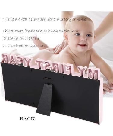 My First Year Baby Photo Frame - Baby Hand and Footprint Kit for New Mums and Dads - 1-12 Months Album and Keepsake Frame - Blue - Buy Online on GoSupps.com