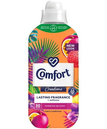 Comfort Creations Fabric Conditioner with Stay Fresh Technology Mixed Scent Bundle: Strawberry & Lily 30washes 900ml + Passion Bloom 30washes 900ml + Gift for You: Organza Small Bag Size: 9x7x0.1cm - Buy Online on GoSupps.com