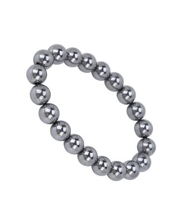 Fashion Terahertz Stone Bracelet for Men and Women Bracelet to Relieve Fatigue and Increase Energy 9 mm