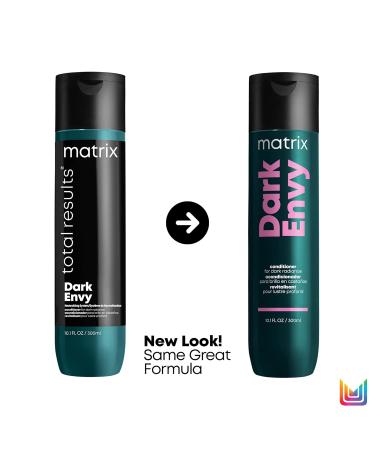 Matrix Dark Envy Green Shampoo & Conditioner Set for Dark Brown/Black Hair | Neutralizes Red Undertones | 33.8 Fl Oz - Buy Online on GoSupps.com