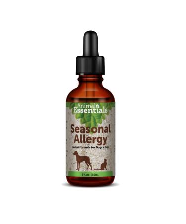 Animal Essentials Seasonal Allergy Herbal Supplement for Dogs & Cats - Made in The USA, Sweet Tasting Allergy Relief 1 fl oz (30 ml)