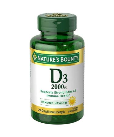 Nature's Bounty Vitamin D 2 000 IU Softgels - Buy Online on GoSupps.com