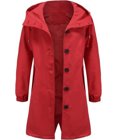 Shop Stylish Genetic Women's Winter Coats - Warm Quilted Long Jacket with Removable Hood | Elegant Red Down Jacket Sale | Available in XXL - Buy Online on GoSupps.com