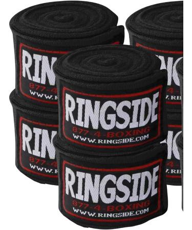 Ringside Mexican Style Boxing Hand Wraps - 5 Pairs Pack in Black - Buy Online on GoSupps.com