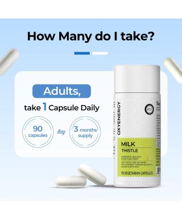 OxyEnergy Silymarin Milk Thistle 300mg Methyl Vitamin B12 5000mcg - Buy Online on GoSupps.com