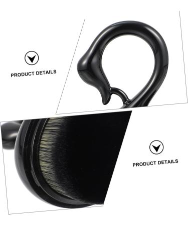 Ipetboom Makeup Brush Cosmetic Brush Loose Brush Foundation Brush Face Powder Brush Loose Powder Brush Highlighter Makeup Foundation Cream Brush Liquid Concealer Brush Plastic 9X6.5X4.5CM Black - Buy Online on GoSupps.com