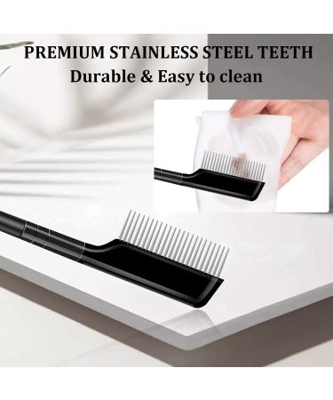 2Pcs Metal Teeth Eyelash Comb Separator - Curler & Mascara Applicator - Buy Online on GoSupps.com