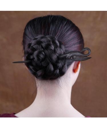 Wood Hair Stick Chinese Style Hair Chopsticks for Buns Hair Pins for Women Long Hair Chignon Maker Handmade - Buy Online on GoSupps.com