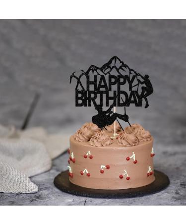 LVEUD rock-climb Happy birthday Cake Topper Omasaki eight items Extreme master of six lives Happy Birthday Sports Theme Birthday Party Cake Decoration (rock-climb) - Buy Online on GoSupps.com
