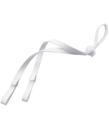 BBTO 12 Pieces Adjustable Ear Straps Anti-Slip Ear Loop Extension Straps Ear Hook Straps for Dust-Workers Food-Workers to Relieve Ear (White)
