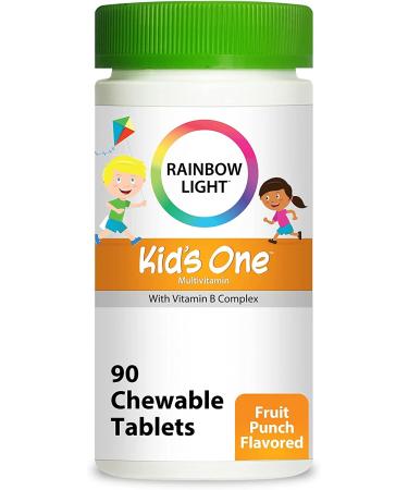 Rainbow Light Kid's One MultiStars Multivitamin - 90 Fruit Punch Tablets - Buy Online on GoSupps.com