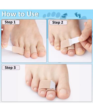 YiYLunneo 4pcs Hammer Toe Massager Pads - Correct Curved & Overlapping Toes - International Shipping Available - Buy Online on GoSupps.com